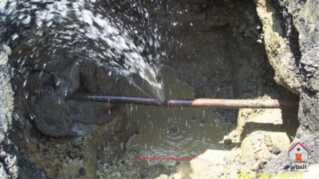 تسربات المياه المدفونة